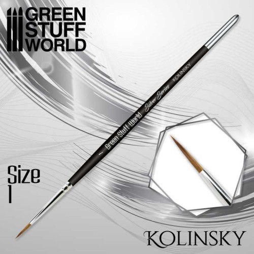 SILVER SERIES Kolinsky Brush - Size 1