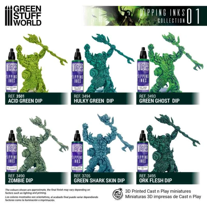 Green Stuff World Paint Set- Dipping collection 01