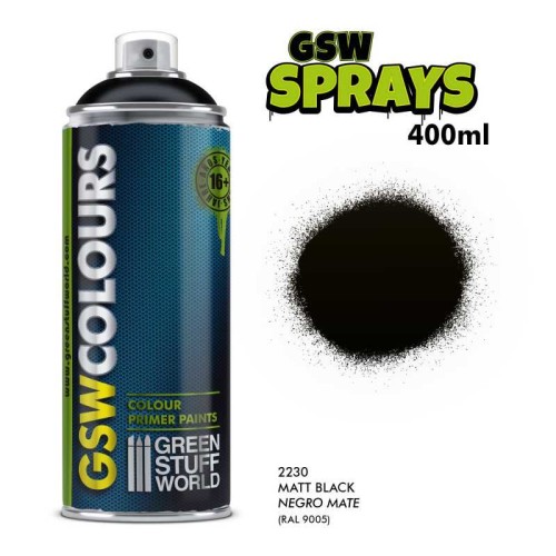 Spray Green Stuff World Matt Black 400 ml