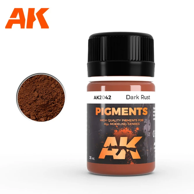 Dark Rust Pigment 35ml Ciemna Rdza Pigment  AK2042