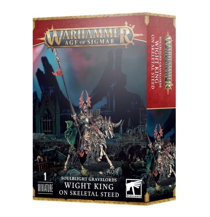 Soulblight Gravelords Wight King on Skeletal Steed