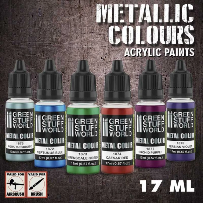 Green Stuff World  Metallic Colours paint set