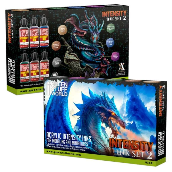Green Stuff World Set x6 Intensity Inks - Set 2