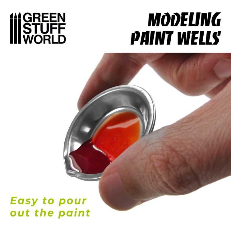 Green Stuff World Modelling Paint Wells x6
