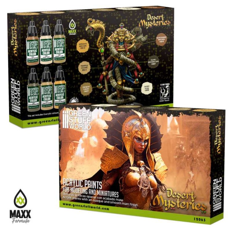 Green Stuff World Paint Set -Desert Mysteries