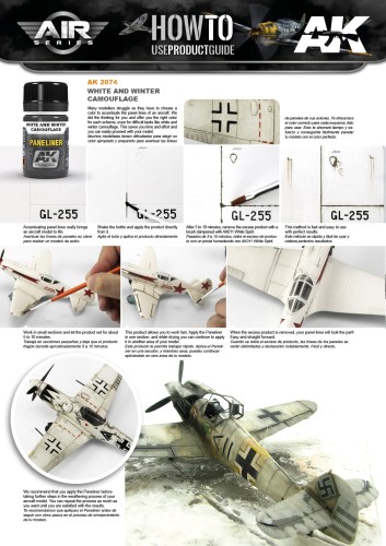 Paneliner White and Winter Camouflage AK2074