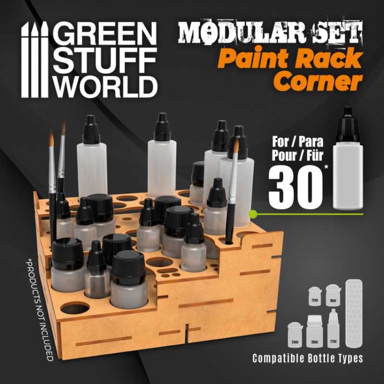 Modular Paint Rack - STRAIGHT CORNER