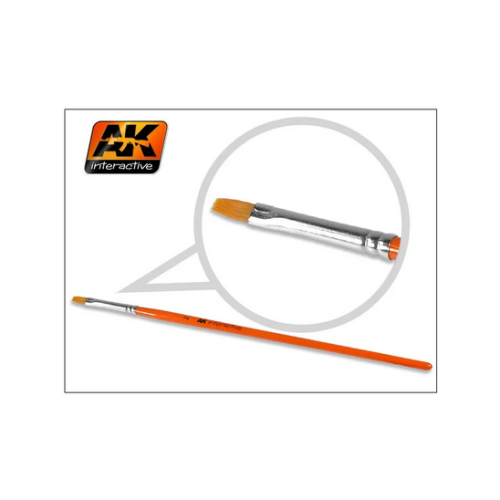 AK-611 Flat Syntetic Brush Płaski Pędzel Size 6