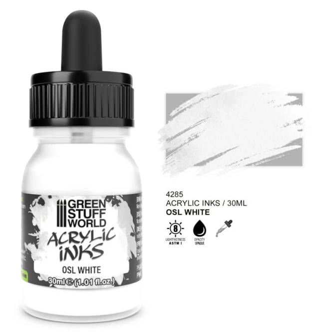 Acrylic Inks Opaque - OSL WHITE 30 ml