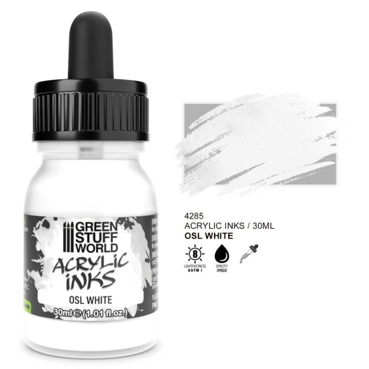 Acrylic Inks Opaque - OSL WHITE 30 ml