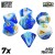 7x Mix 16mm Dice - Blue White
