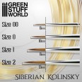 GOLD SERIES Siberian Kolinsky Brush - Size 1