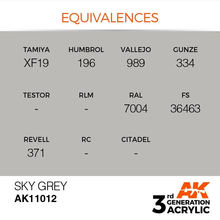 Sky Grey– Standard AK11012