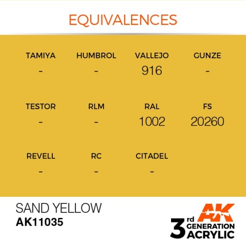 SAND YELLOW – STANDARD