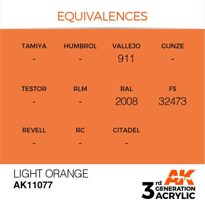 LIGHT ORANGE – STANDARD