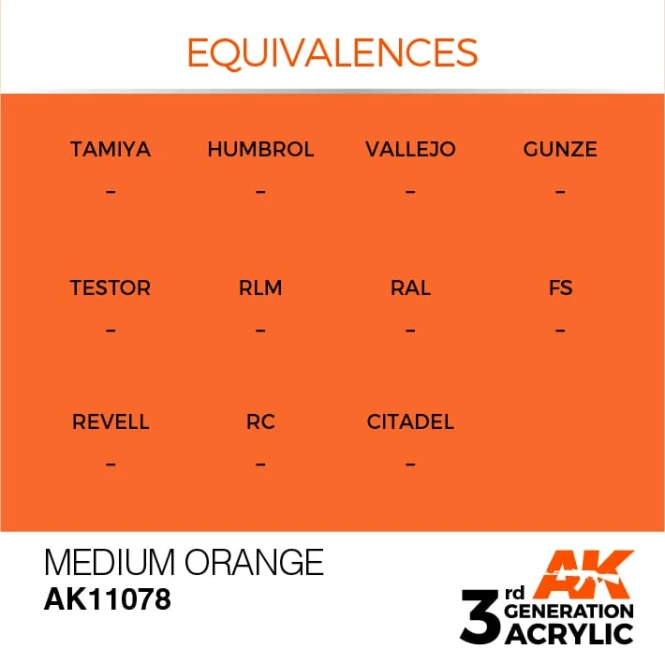 MEDIUM ORANGE – STANDARD