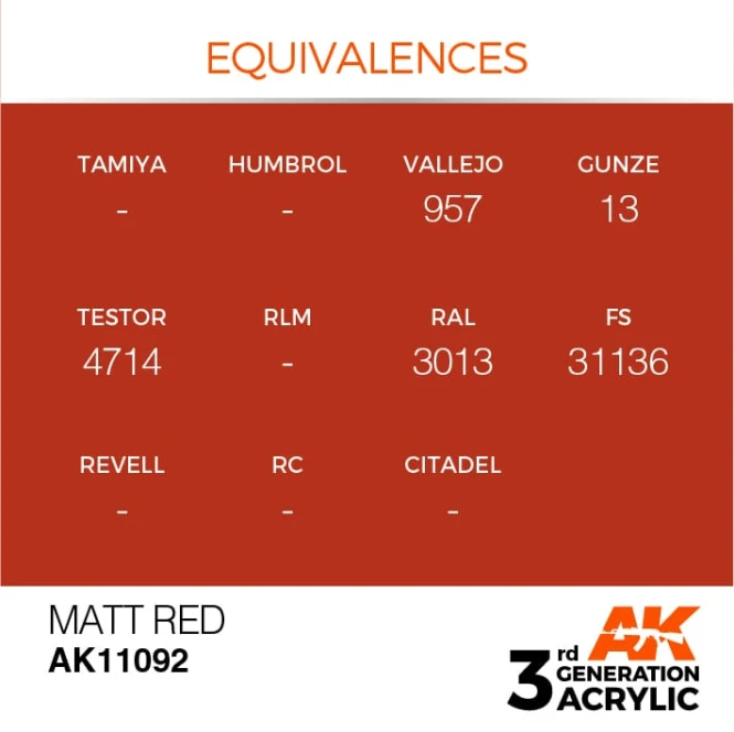 MATT RED – STANDARD
