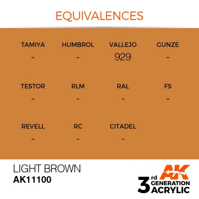 LIGHT BROWN – STANDARD