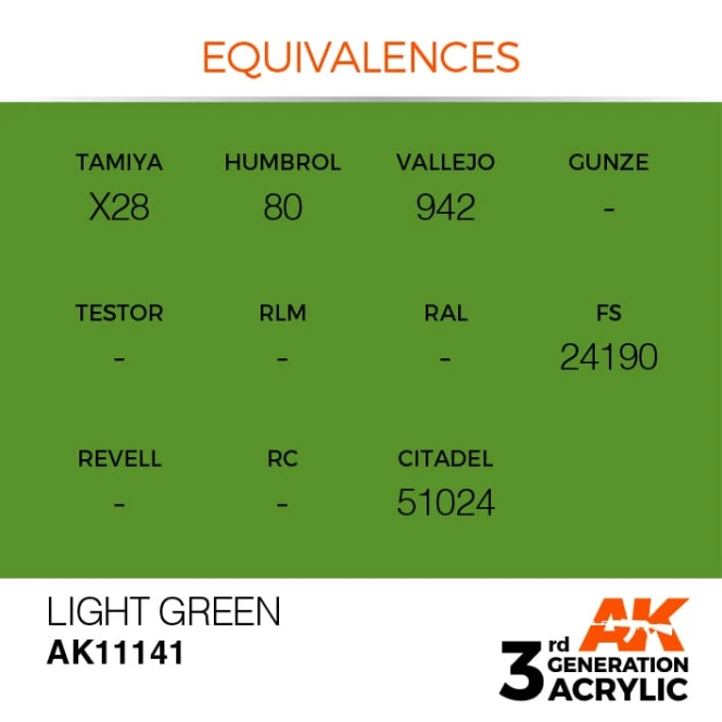 LIGHT GREEN – STANDARD