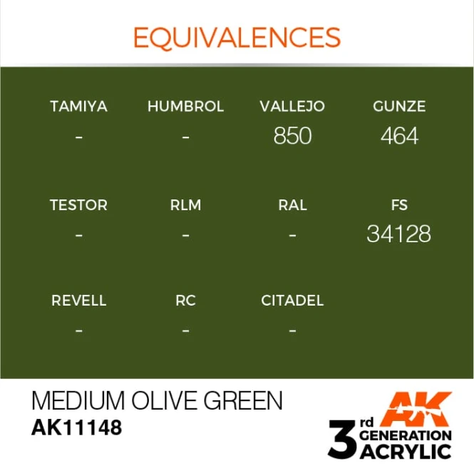 MEDIUM OLIVE GREEN – STANDARD