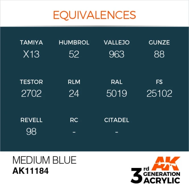 MEDIUM BLUE – STANDARD