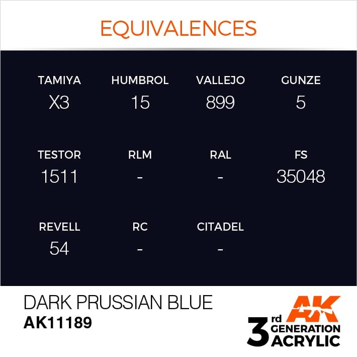 DARK PRUSSIAN BLUE – STANDARD