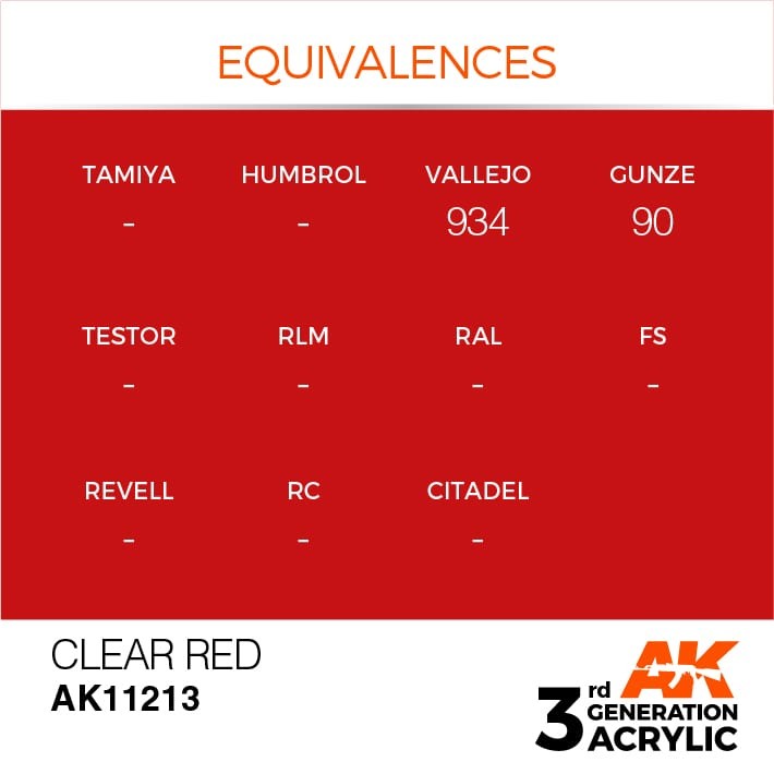 CLEAR RED – STANDARD
