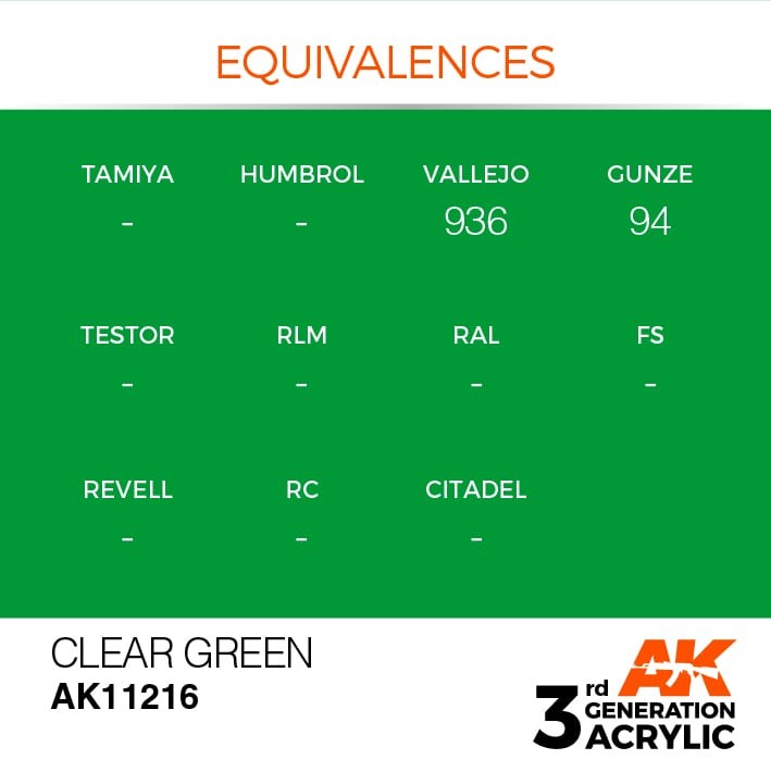 CLEAR GREEN – STANDARD