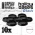 Hollow Plastic Bases - BLACK 40mm (10 podstawek)