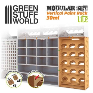 Pionowy organizer na farby pojemniki 30ml x 15 szt