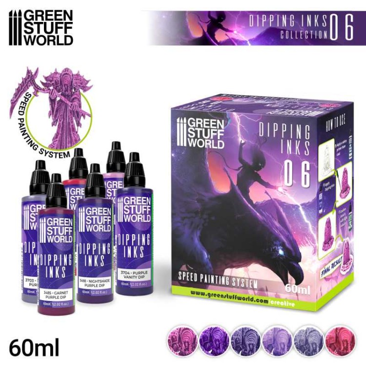 Green Stuff World Paint Set -Dipping collection 06