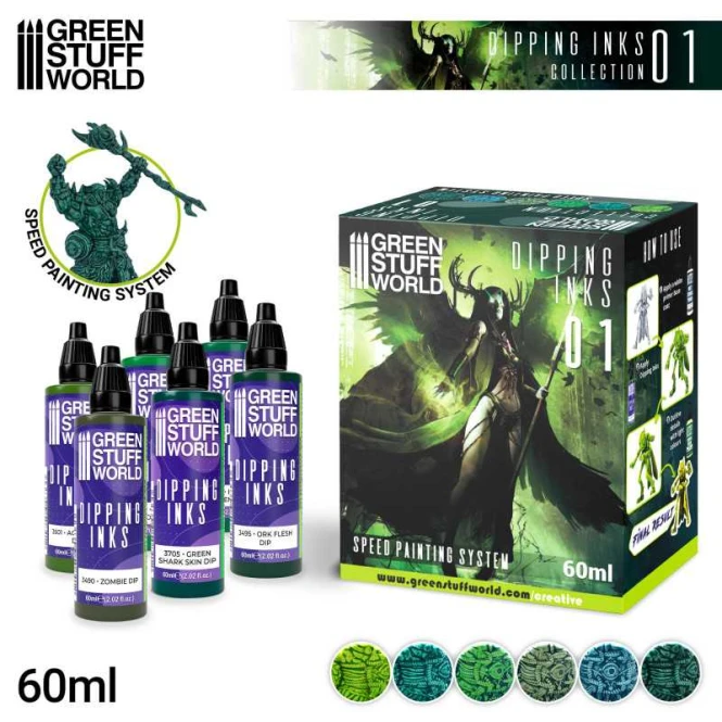 Green Stuff World Paint Set- Dipping collection 01