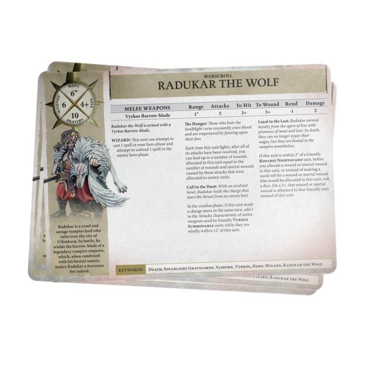 Warscroll Cards: Soulblight Gravelords
