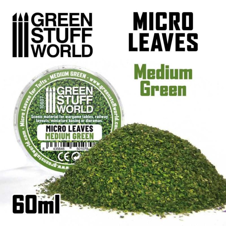 Micro Leaves - Średnio zielony Mix