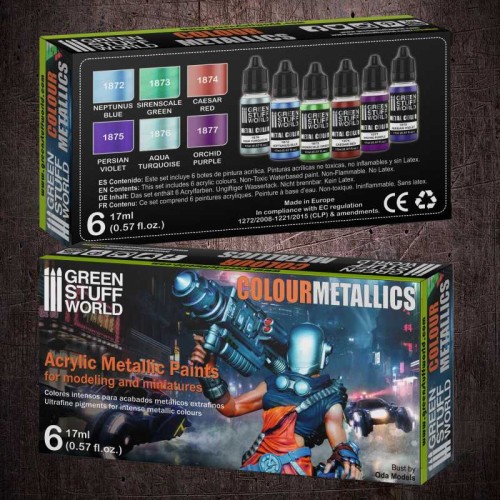 Green Stuff World  Metallic Colours paint set
