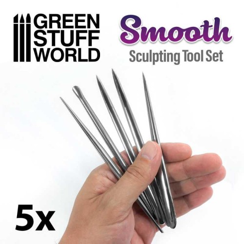 Green Stuff World 5x Smooth Sculpting Set