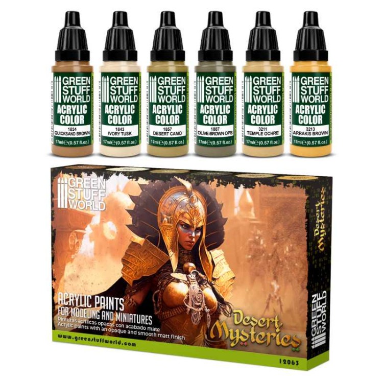 Green Stuff World Paint Set -Desert Mysteries