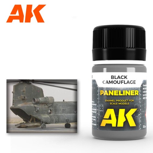Paneliner for black camouflage AK2075