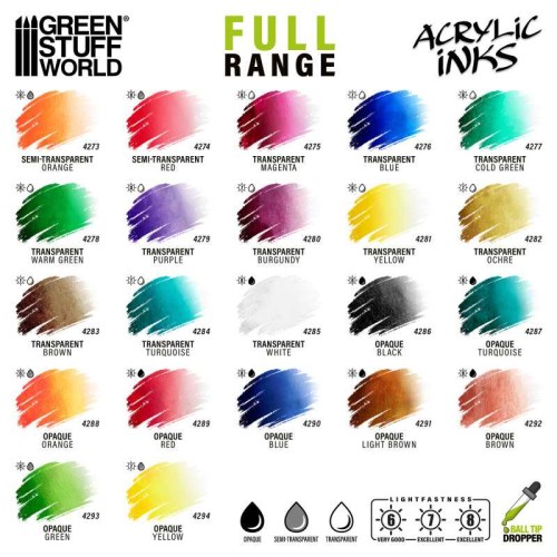 Acrylic Inks Opaque - OSL WHITE 30 ml