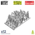 3D printed set - Flails and Maces