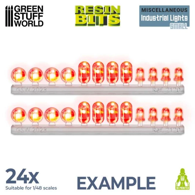 3D Printed Set - Industrial Lights - Small