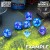 7x Mix 16mm Dice - Light Blue - Purple