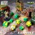 7x Mix 16mm Dice - Lime Green