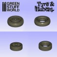 Tyre and hubcap TextureSilicone Stamp