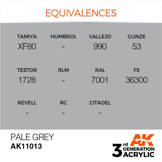 PALE GREY – STANDARD