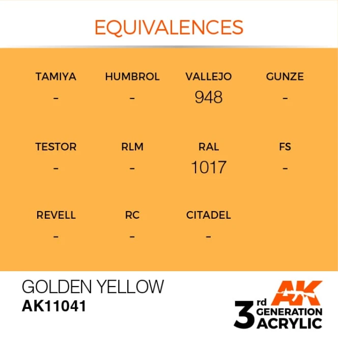 GOLDEN YELLOW – STANDARD