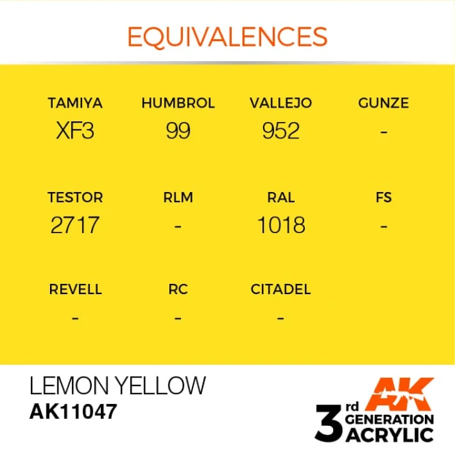 LEMON YELLOW – STANDARD