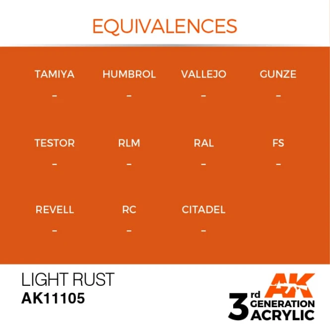 Light Rust - Standard AK11105
