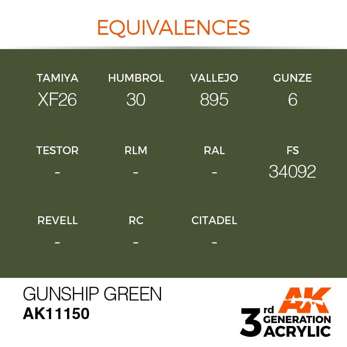 GUNSHIP GREEN – STANDARD
