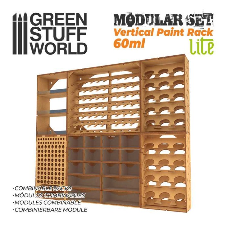 Pionowy organizer na farby pojemniki 60ml x 12 szt